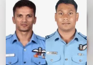 യുദ്ധവിമാനം സുഖോയ് തകര്‍ന്നു വീണുണ്ടായ അപകടത്തില്‍ രണ്ടു പൈലറ്റുമാര്‍ക്ക് വീരമൃത്യു